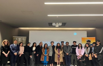 Consulate General of India in Milan organized an Orientation-cum-interactive session with the Indian Students of Marangoni Institute of Milan. Thank Director Barbara Toscano and team on the kind facilitation for an engaging interactive session.